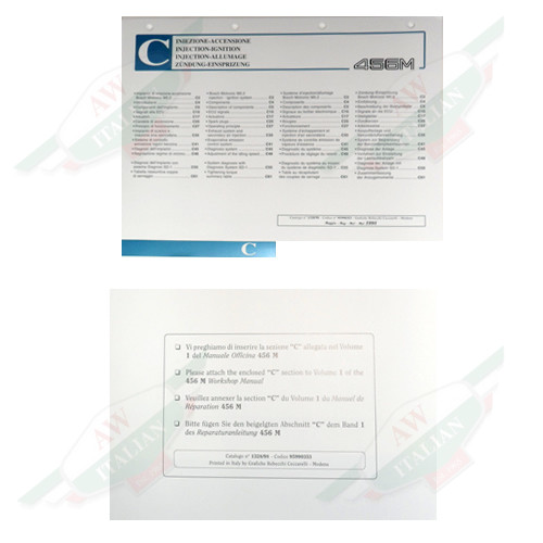 Ferrari 456 MGT Workshop Manual Section C - 95990353