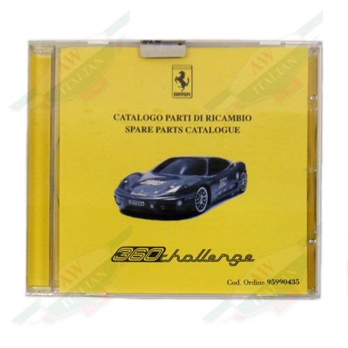 Ferrari 360 Challenge Spare Parts Catalogue CD - 95990435