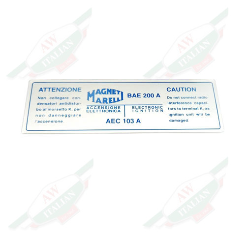 Ferrari Coil Sticker BAE 200 A - FER02245